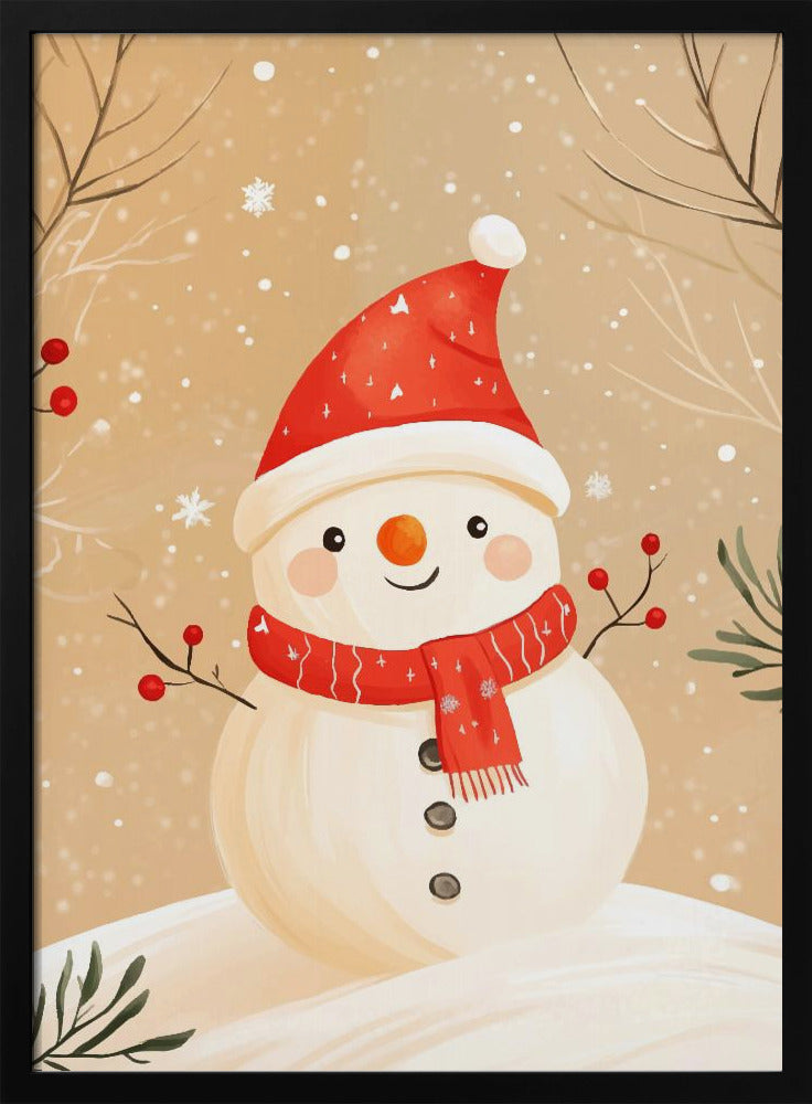 Christmas Snowman Poster