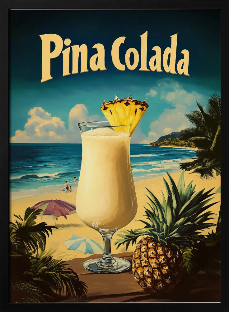 Pina Colada Vintage Poster