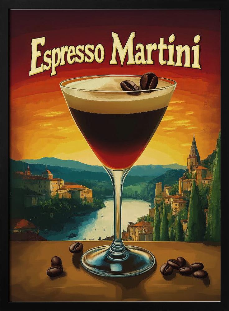 Espresso Martini Vintage Poster