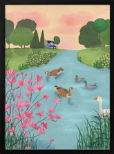 Ducks on Summer Trails Poster