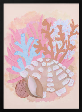 Pink Seashells Poster