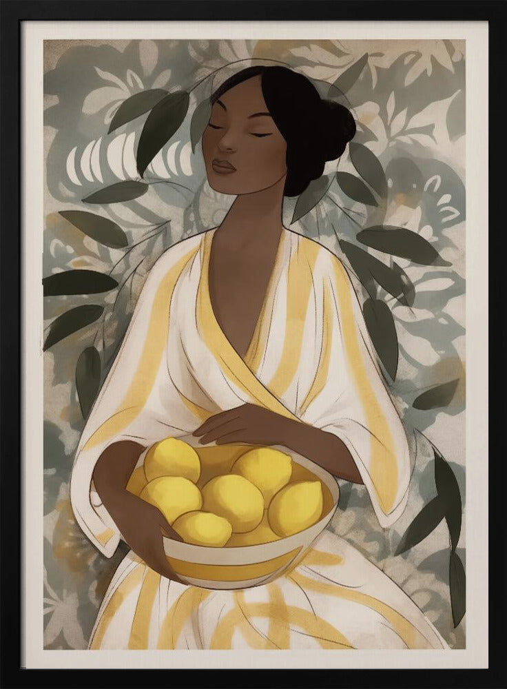 Citrus Garden Woman Poster