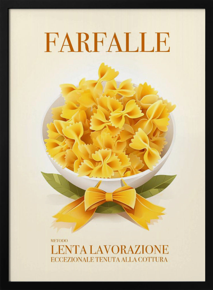 Pasta Farfalle Poster