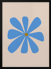 Big Flower - Blue Poster