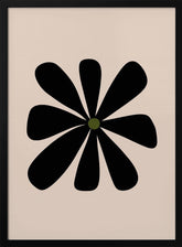 Big Flower - Black Poster