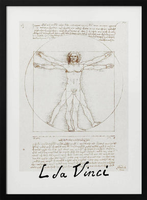 Vitruvian Man Signature Poster