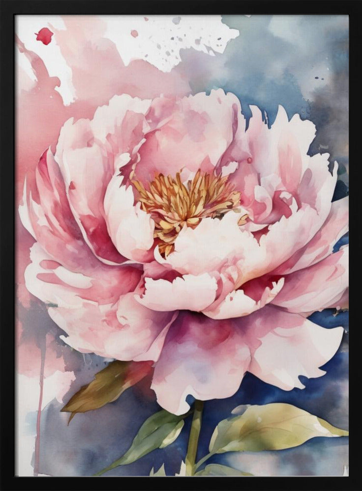 Blooming Peony Poster