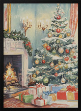 Christmas Living Room Poster