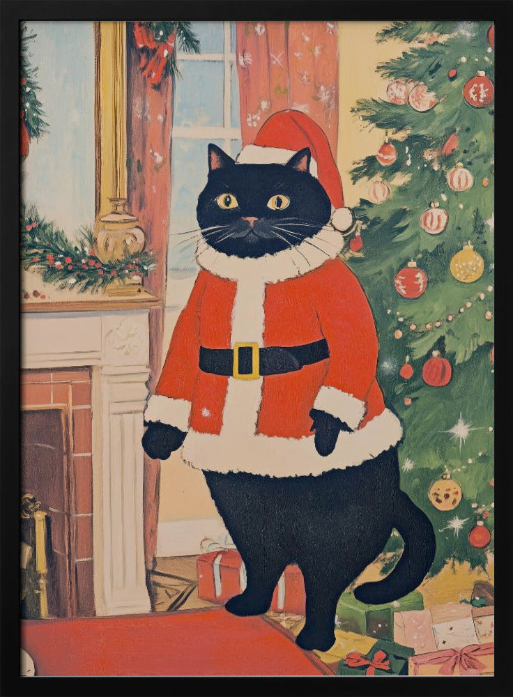 Christmas Cat Poster