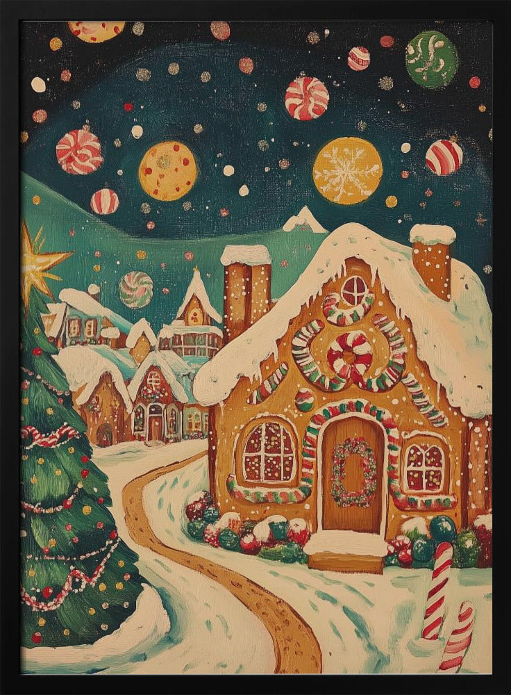 Gingerbread Town Poster