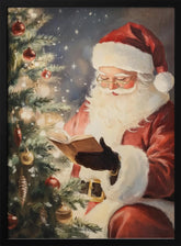 Santa Reading II Poster