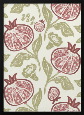 Pomegranates Pattern Poster