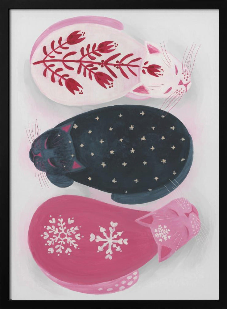 Scandicats - pink Poster