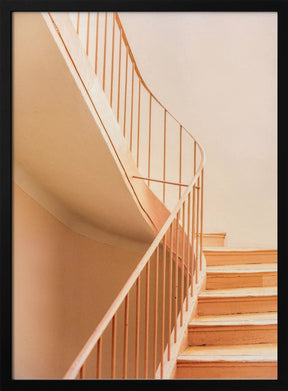 Orange Steps | Architectural Minimalism Poster