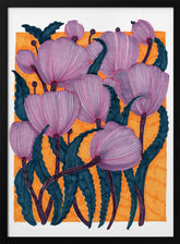 Purple Tulips Poster