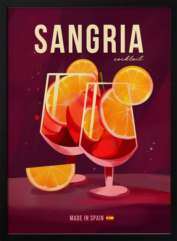 Sangria Cocktail Poster