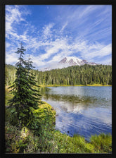 Impressive Mount Rainier and Reflection Lake Poster