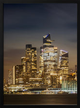 Magnificent NYC skyline with Hudson Yards in the evening Poster