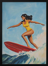 Surfing Girl Poster