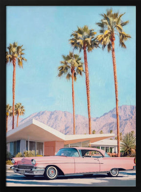 California Vintage Car Poster