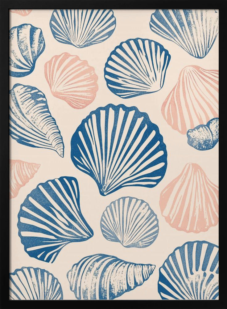 Seashell Pattern Poster