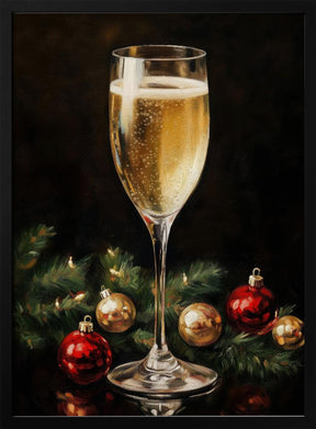 Christmas  Champagne Poster