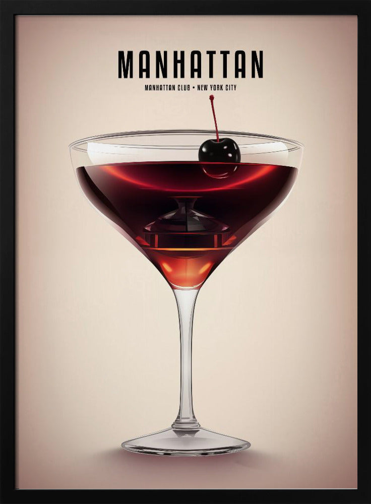 Manhattan Cocktail Poster