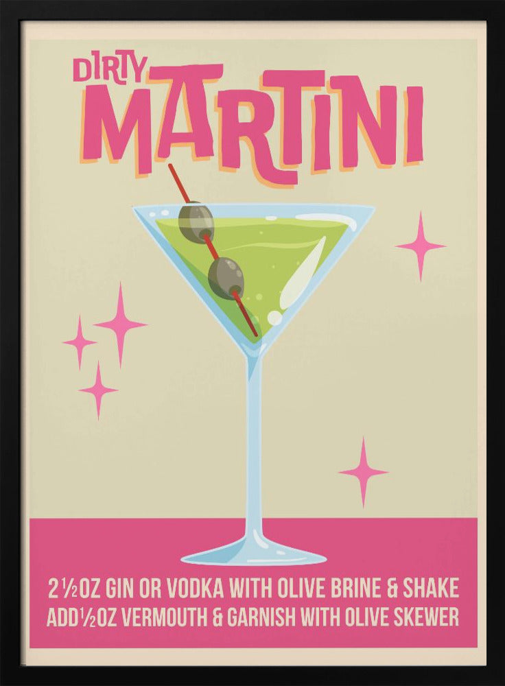 Dirty Martini Cocktail 01.png Poster