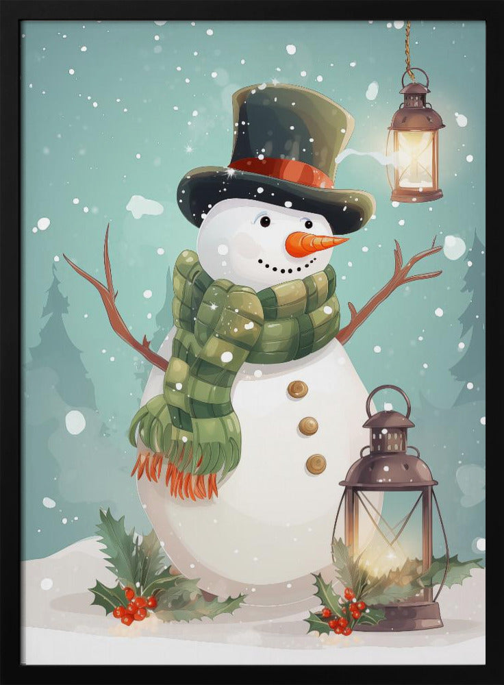 Cute Snowman No 1 Poster