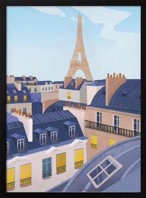 Paris Rooftops Poster