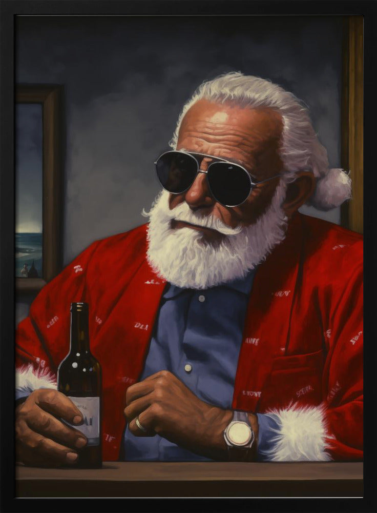 Sun Tan Claus Poster