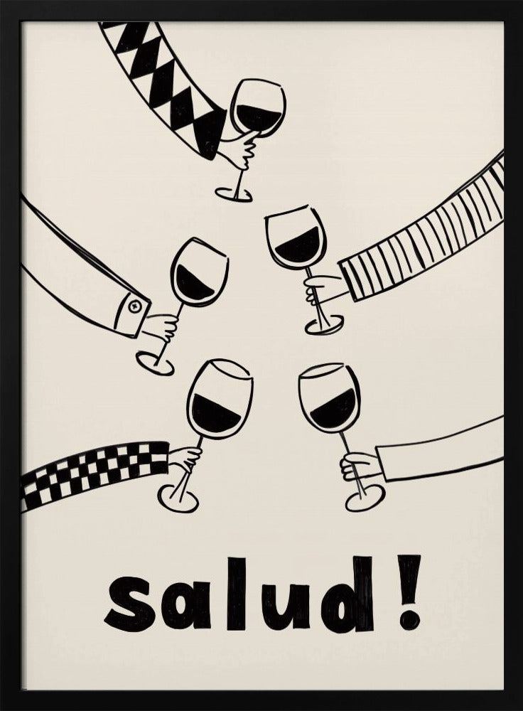 Pictufy Festive Salud Red A2 Poster