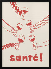 Santé! Wine Party with Friends Poster