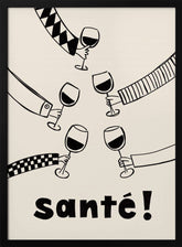 Santé Wine Party with Friends Poster