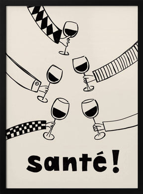 Santé Wine Party with Friends Poster