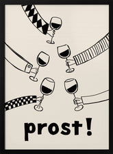 Prost! Wine Party with Friends Poster