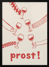 Prost! Wine Party with Friends Poster