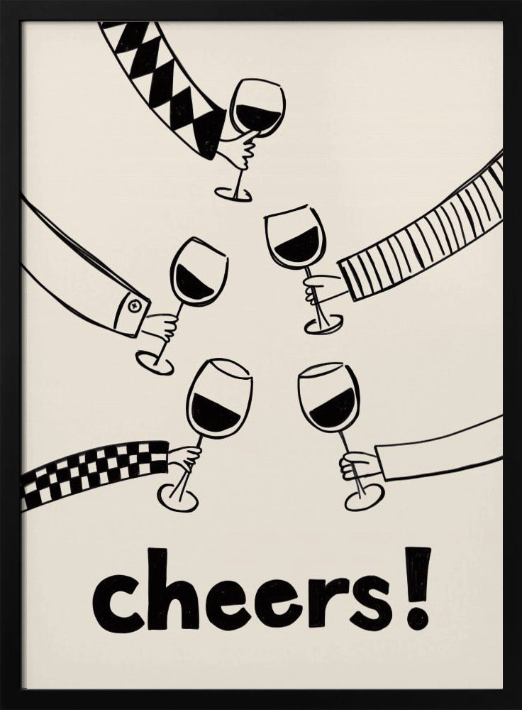 Cheers! Wine Celebration Poster