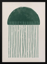 Emerald Suspicious Jellyfish Poster