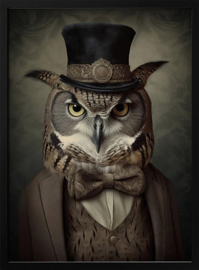 Owl Portrait Poster