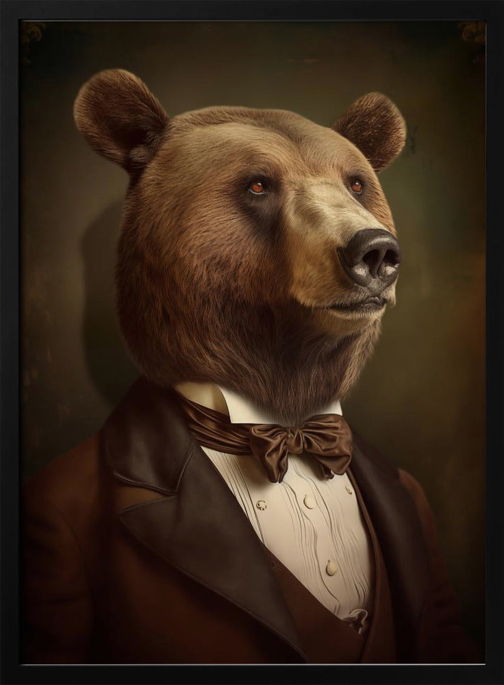 Bear Portrait Poster