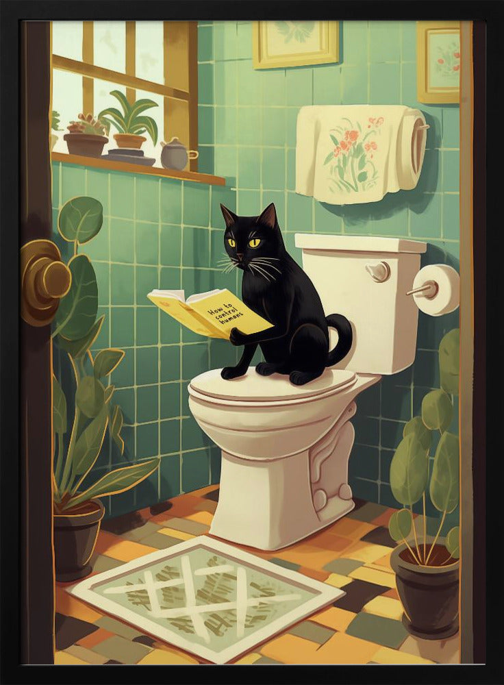 Toilet Cat Poster