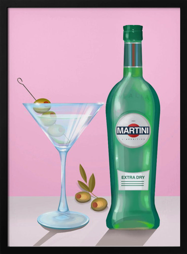 Martini Cocktail Poster