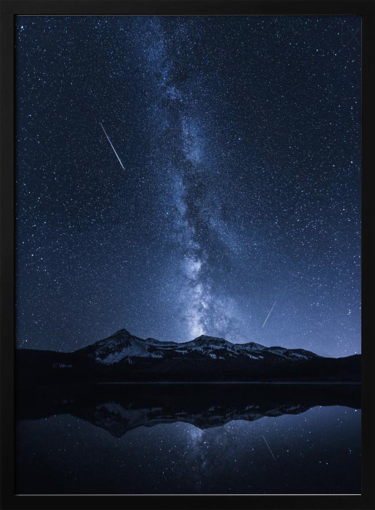 Galaxies Reflection Poster