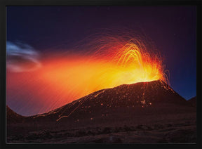 La Fournaise volcano Poster