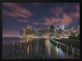 New York City at Night Poster