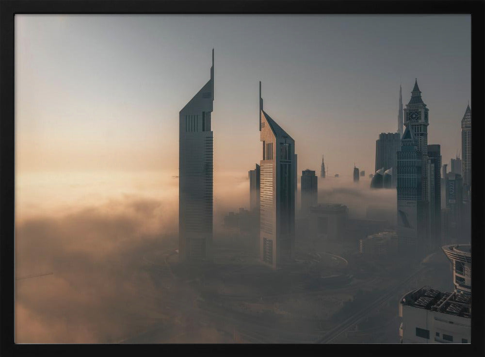 Fog Lockdown on the City of Steel Poster