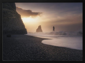 Reynisfjara sunrise Poster