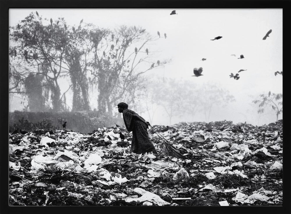 Life on garbage dump yard Poster