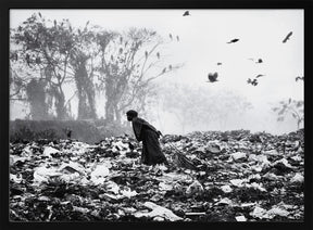 Life on garbage dump yard Poster